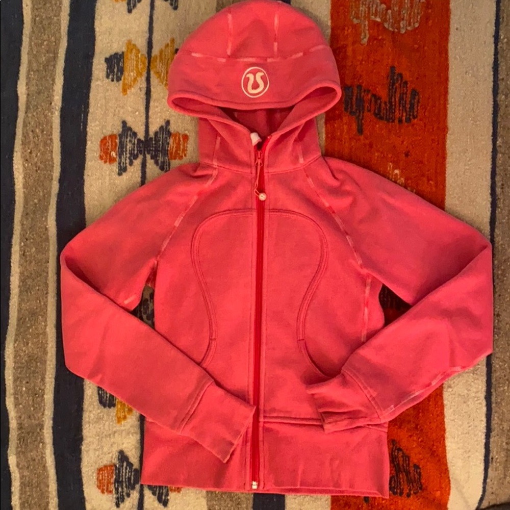 Pink Lulu Lemon scuba hoodie